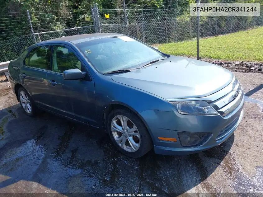 2012 Ford Fusion Se VIN: 3FAHP0HA2CR341244 Lot: 42615835