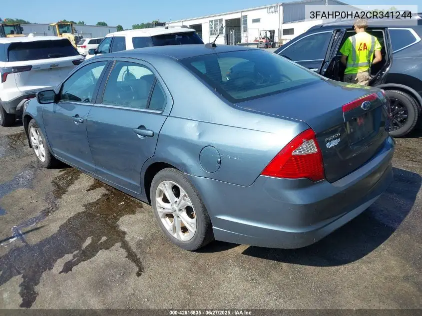 2012 Ford Fusion Se VIN: 3FAHP0HA2CR341244 Lot: 42615835