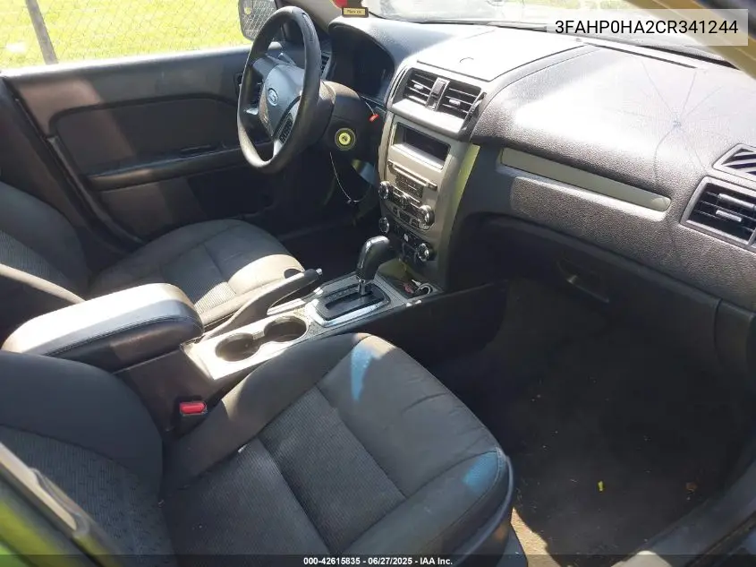 2012 Ford Fusion Se VIN: 3FAHP0HA2CR341244 Lot: 42615835