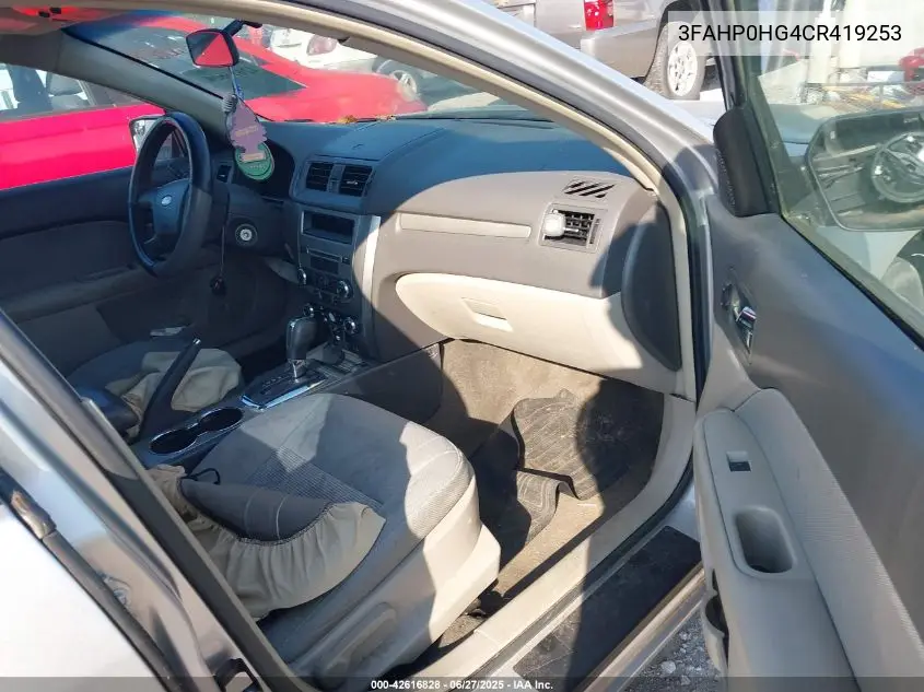 2012 Ford Fusion Se VIN: 3FAHP0HG4CR419253 Lot: 42616828