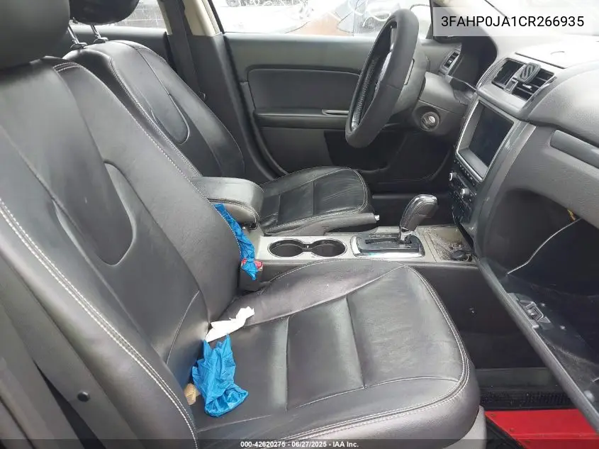 2012 Ford Fusion Sel VIN: 3FAHP0JA1CR266935 Lot: 42620275