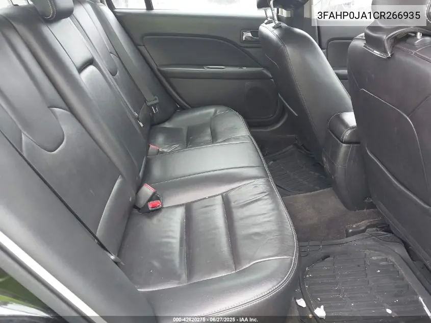 2012 Ford Fusion Sel VIN: 3FAHP0JA1CR266935 Lot: 42620275