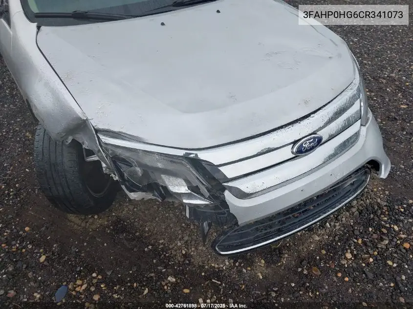 2012 Ford Fusion Se VIN: 3FAHP0HG6CR341073 Lot: 42761898