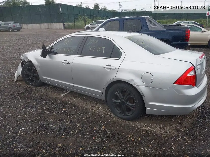 2012 Ford Fusion Se VIN: 3FAHP0HG6CR341073 Lot: 42761898