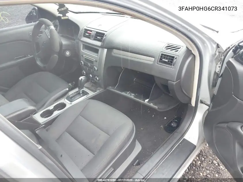 2012 Ford Fusion Se VIN: 3FAHP0HG6CR341073 Lot: 42761898
