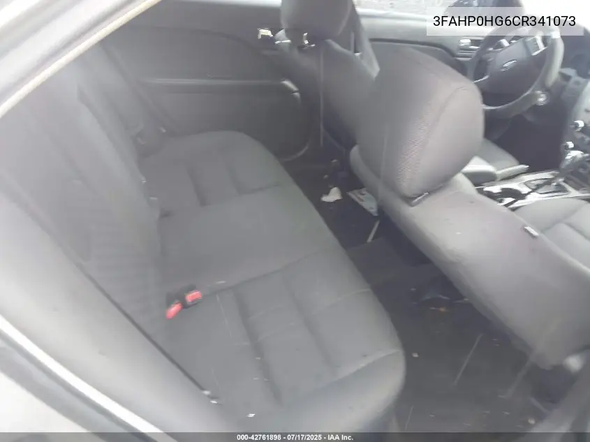 2012 Ford Fusion Se VIN: 3FAHP0HG6CR341073 Lot: 42761898