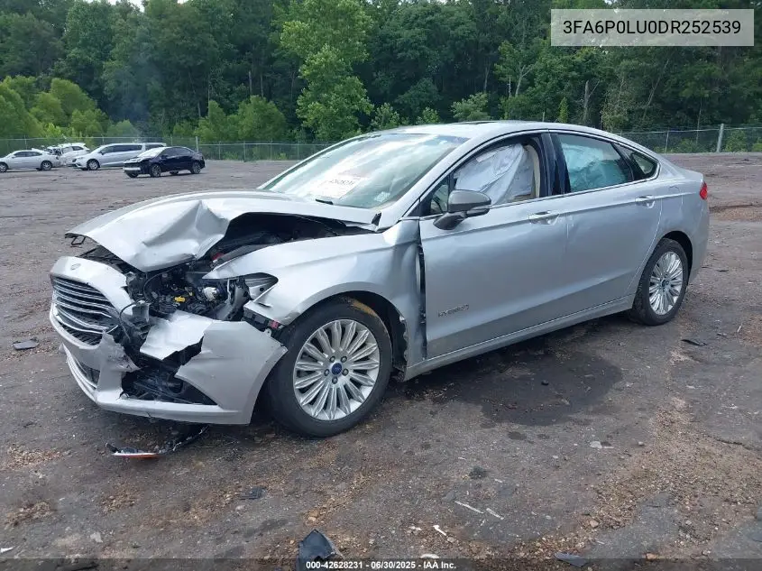 2013 Ford Fusion Hybrid Se VIN: 3FA6P0LU0DR252539 Lot: 42628231