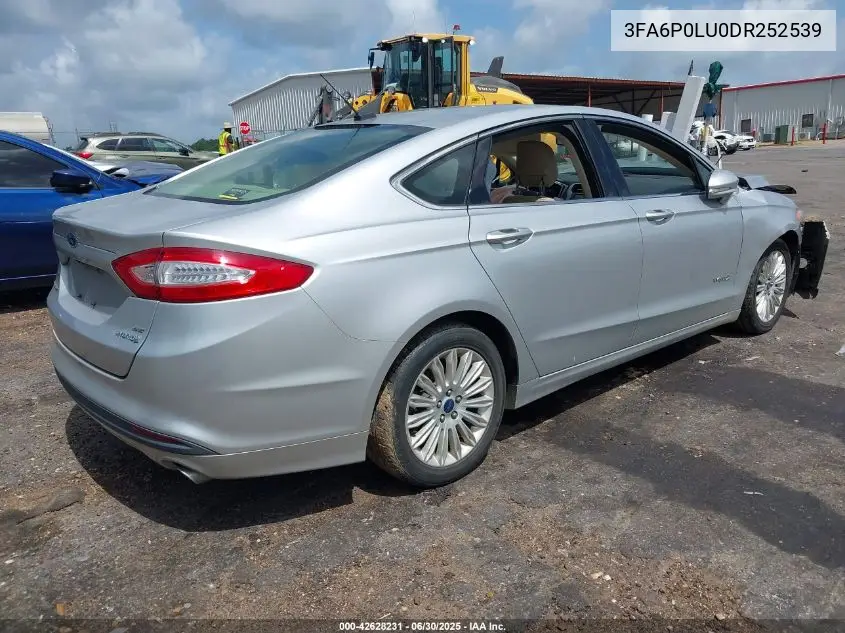 2013 Ford Fusion Hybrid Se VIN: 3FA6P0LU0DR252539 Lot: 42628231