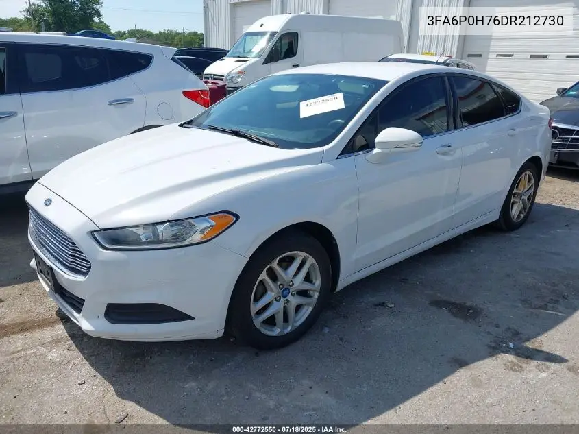 2013 Ford Fusion Se VIN: 3FA6P0H76DR212730 Lot: 42772550