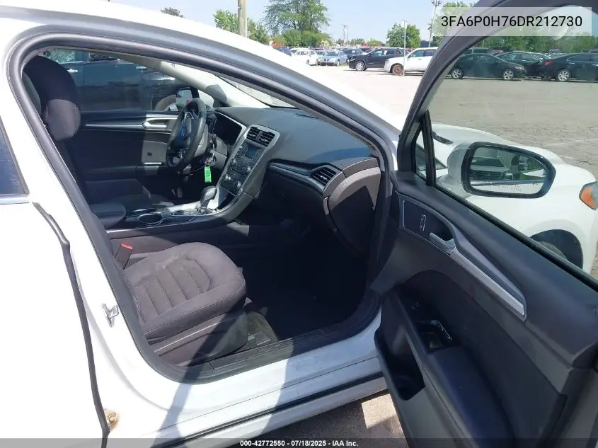 2013 Ford Fusion Se VIN: 3FA6P0H76DR212730 Lot: 42772550