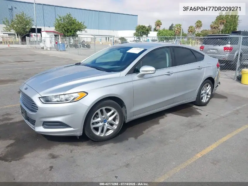 2013 Ford Fusion Se VIN: 3FA6P0H77DR209271 Lot: 42773268