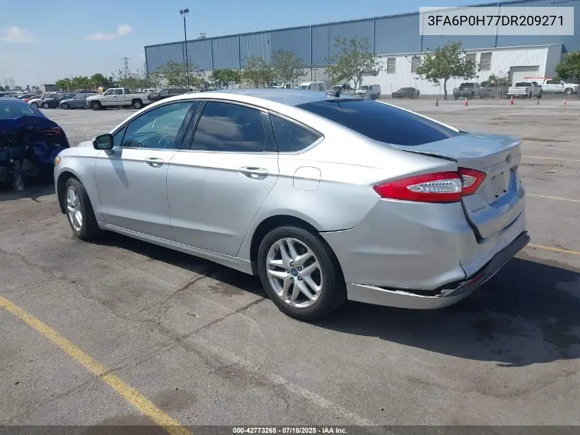 2013 Ford Fusion Se VIN: 3FA6P0H77DR209271 Lot: 42773268