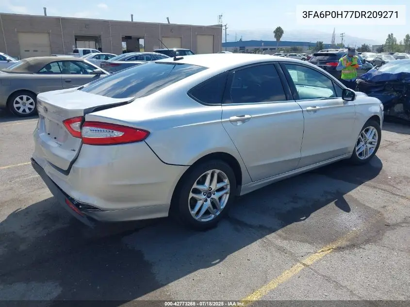 2013 Ford Fusion Se VIN: 3FA6P0H77DR209271 Lot: 42773268