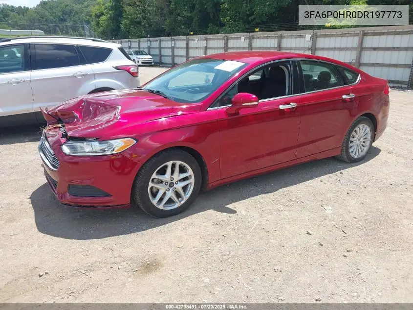 2013 Ford Fusion Se VIN: 3FA6P0HR0DR197773 Lot: 42798491