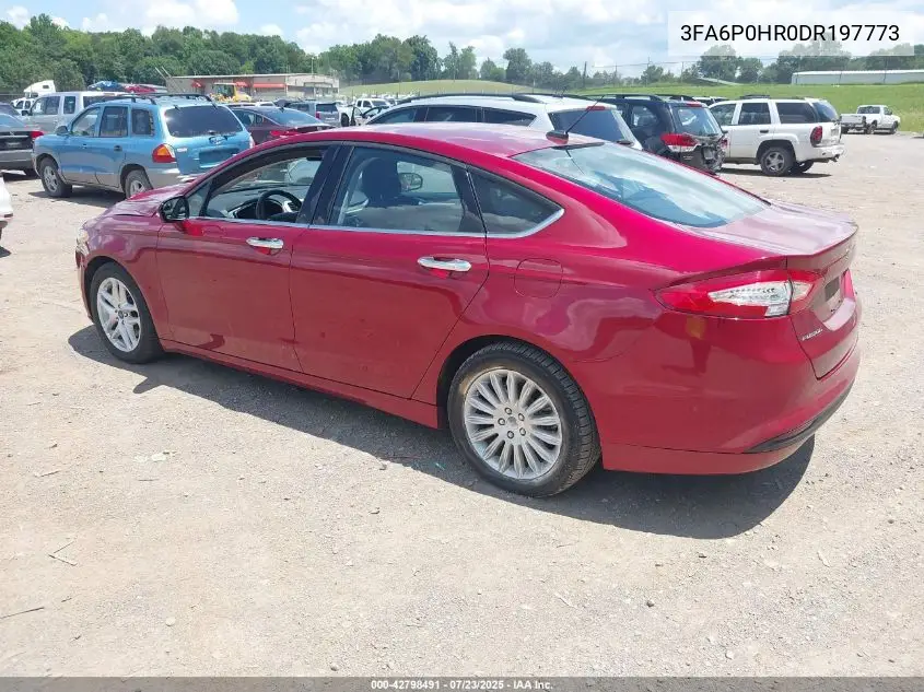 2013 Ford Fusion Se VIN: 3FA6P0HR0DR197773 Lot: 42798491