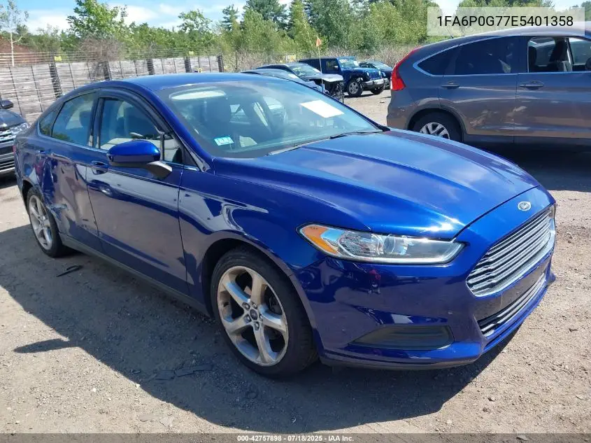2014 Ford Fusion S VIN: 1FA6P0G77E5401358 Lot: 42757898