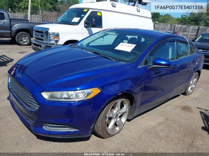2014 Ford Fusion S VIN: 1FA6P0G77E5401358 Lot: 42757898