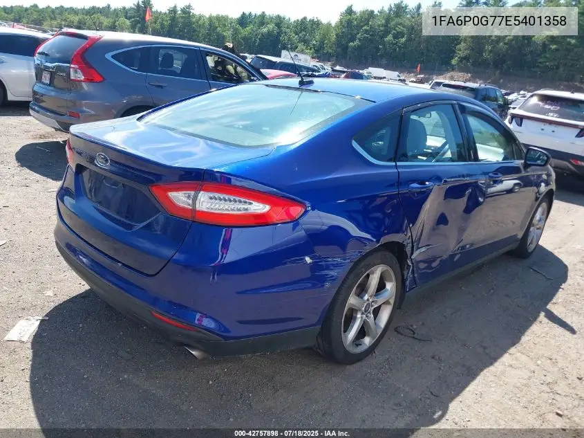 2014 Ford Fusion S VIN: 1FA6P0G77E5401358 Lot: 42757898