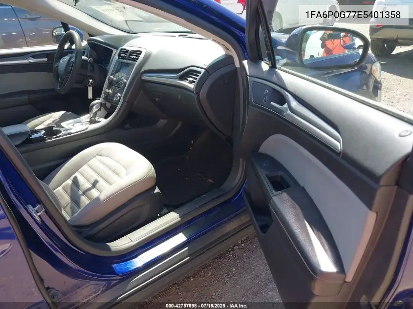 2014 Ford Fusion S VIN: 1FA6P0G77E5401358 Lot: 42757898