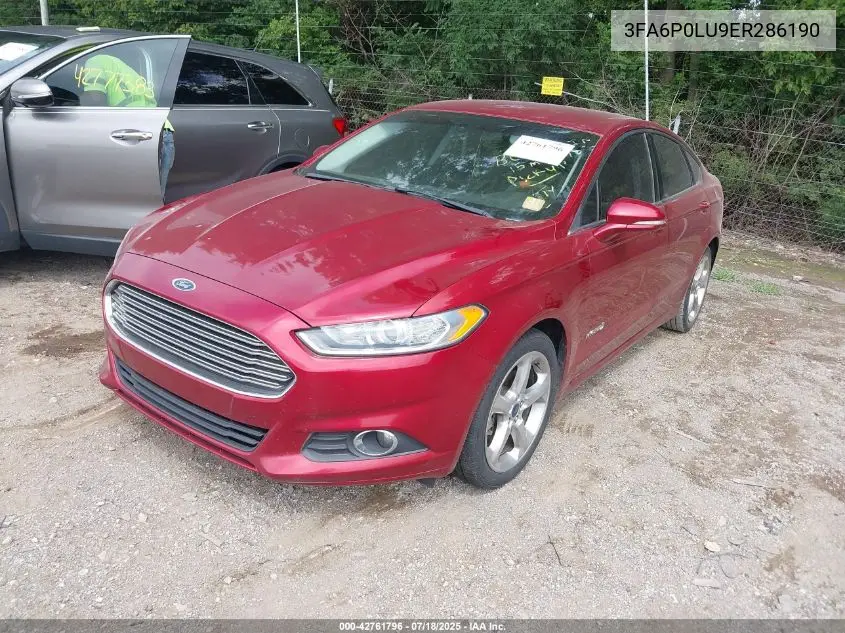 2014 Ford Fusion Hybrid Se VIN: 3FA6P0LU9ER286190 Lot: 42761796