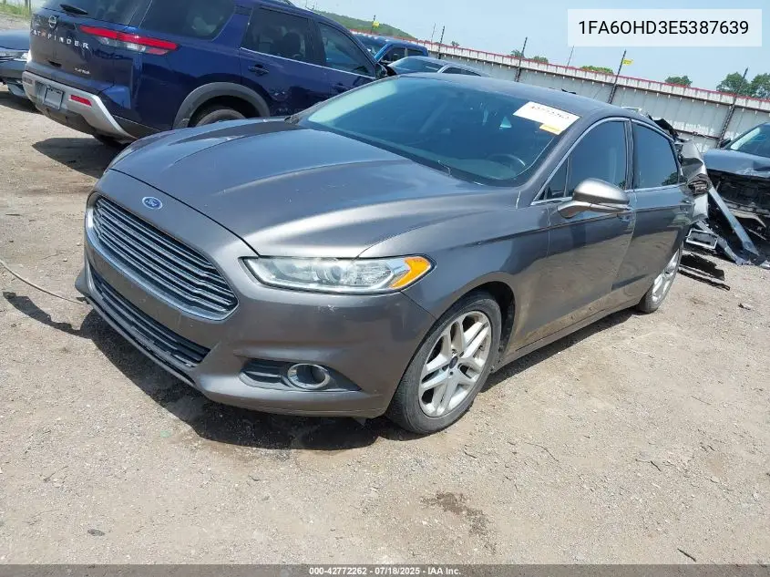 2014 Ford Fusion VIN: 1FA6OHD3E5387639 Lot: 42772262