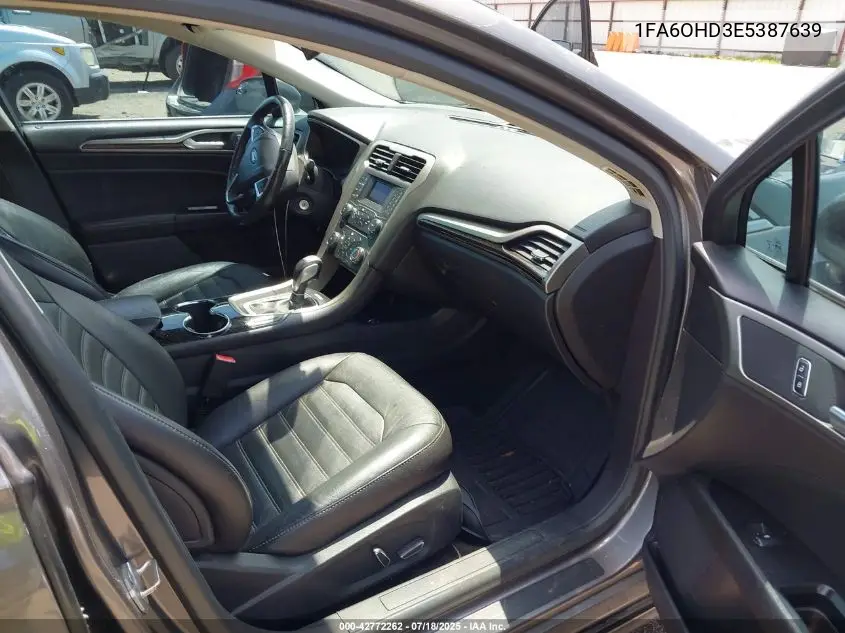 2014 Ford Fusion VIN: 1FA6OHD3E5387639 Lot: 42772262