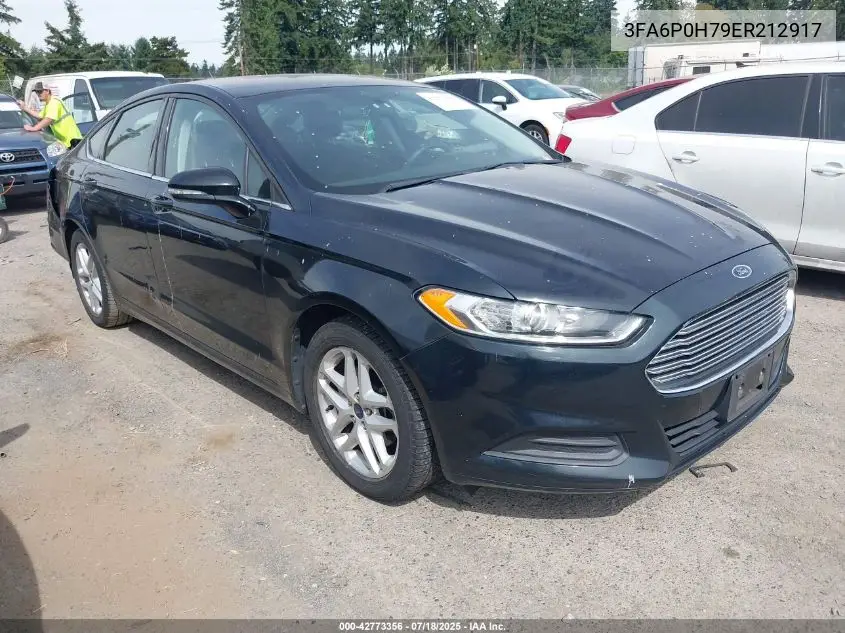 2014 Ford Fusion Se VIN: 3FA6P0H79ER212917 Lot: 42773356
