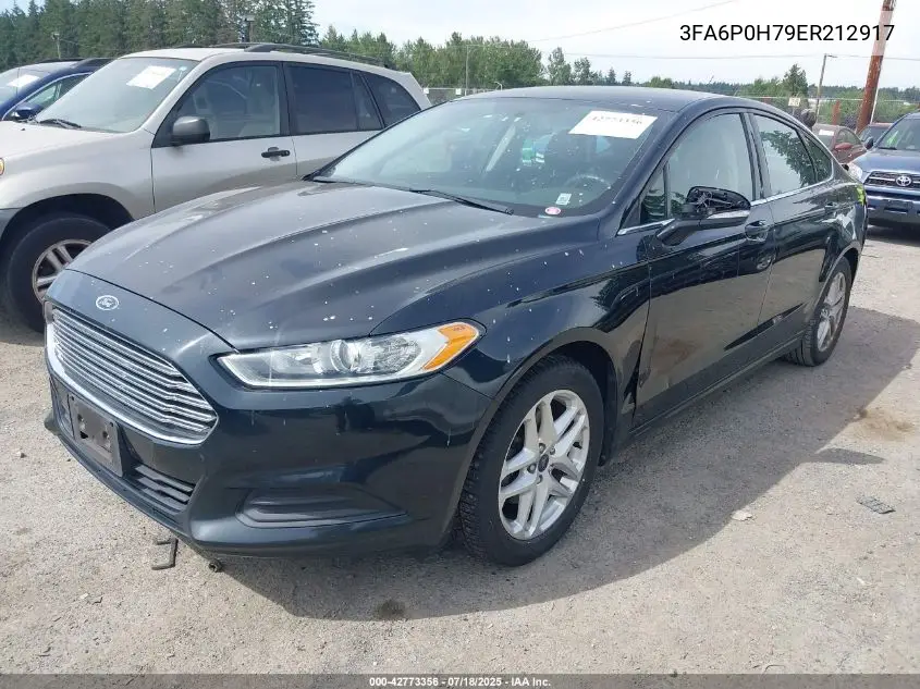 2014 Ford Fusion Se VIN: 3FA6P0H79ER212917 Lot: 42773356