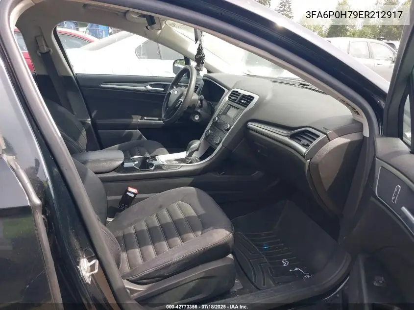 2014 Ford Fusion Se VIN: 3FA6P0H79ER212917 Lot: 42773356