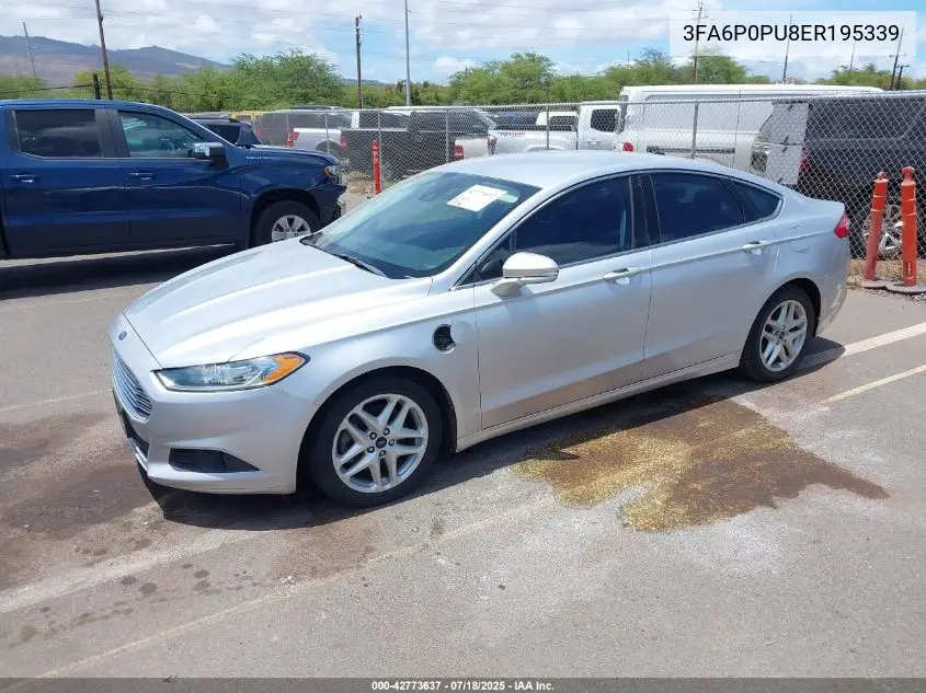 2014 Ford Fusion Energi Se Luxury VIN: 3FA6P0PU8ER195339 Lot: 42773637