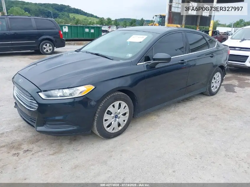 2014 Ford Fusion S VIN: 3FA6P0G73ER327997 Lot: 42774538