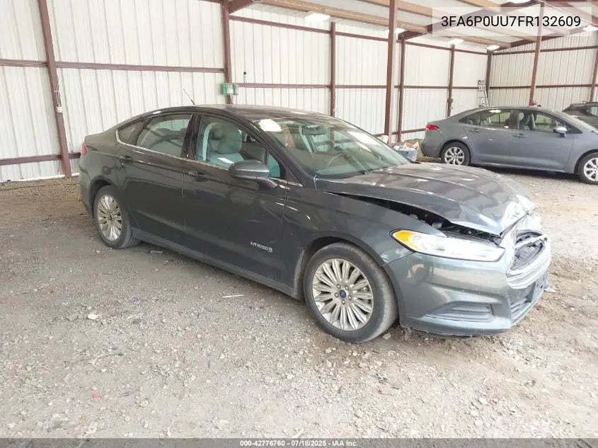 2015 Ford Fusion Hybrid S VIN: 3FA6P0UU7FR132609 Lot: 42776760