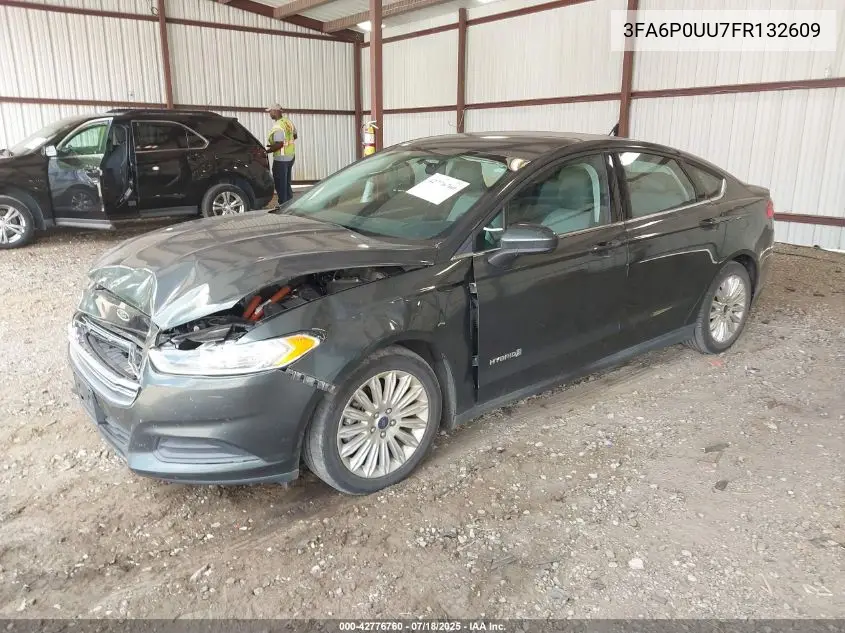 2015 Ford Fusion Hybrid S VIN: 3FA6P0UU7FR132609 Lot: 42776760