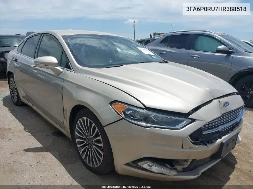 2017 Ford Fusion Hybrid Titanium VIN: 3FA6P0RU7HR388518 Lot: 42783469