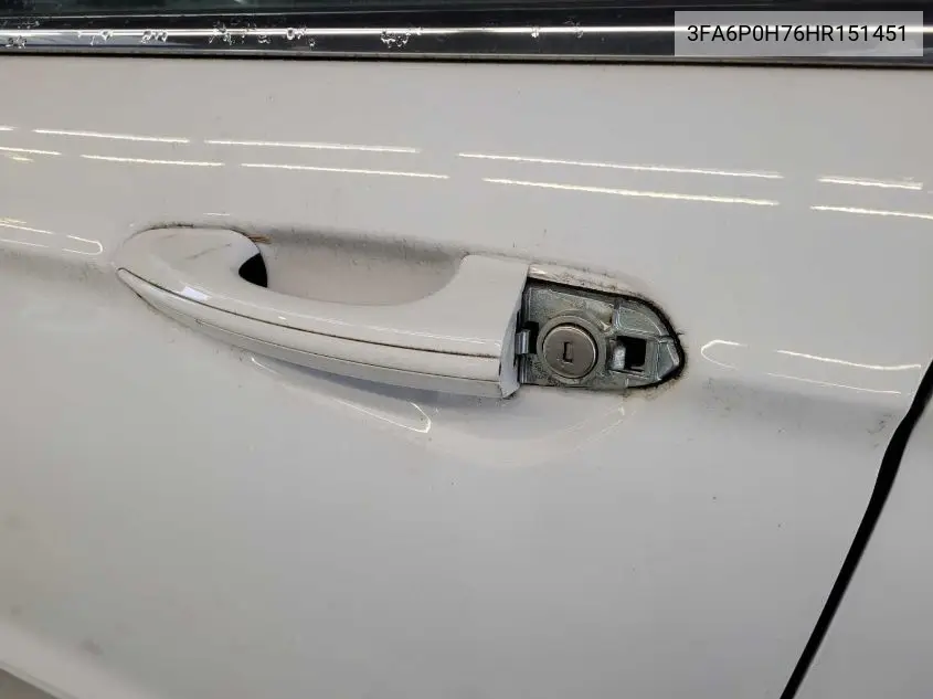 2017 Ford Fusion Se VIN: 3FA6P0H76HR151451 Lot: 42787592