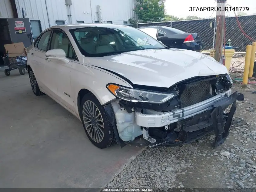 2018 Ford Fusion Hybrid Platinum VIN: 3FA6P0RU0JR148779 Lot: 42405531