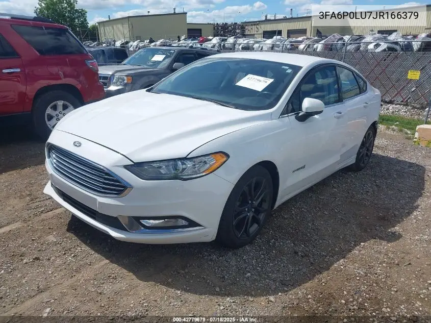 2018 Ford Fusion Hybrid Se VIN: 3FA6P0LU7JR166379 Lot: 42779679