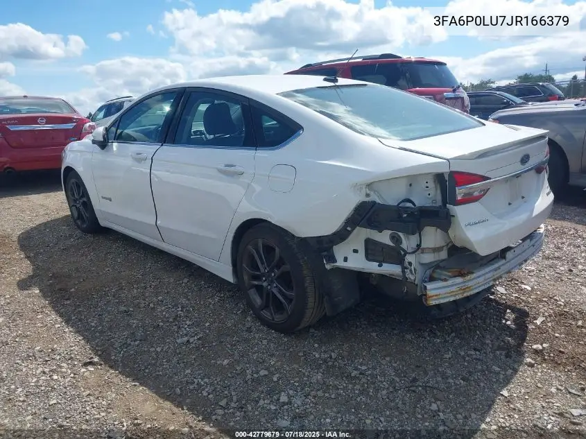 2018 Ford Fusion Hybrid Se VIN: 3FA6P0LU7JR166379 Lot: 42779679