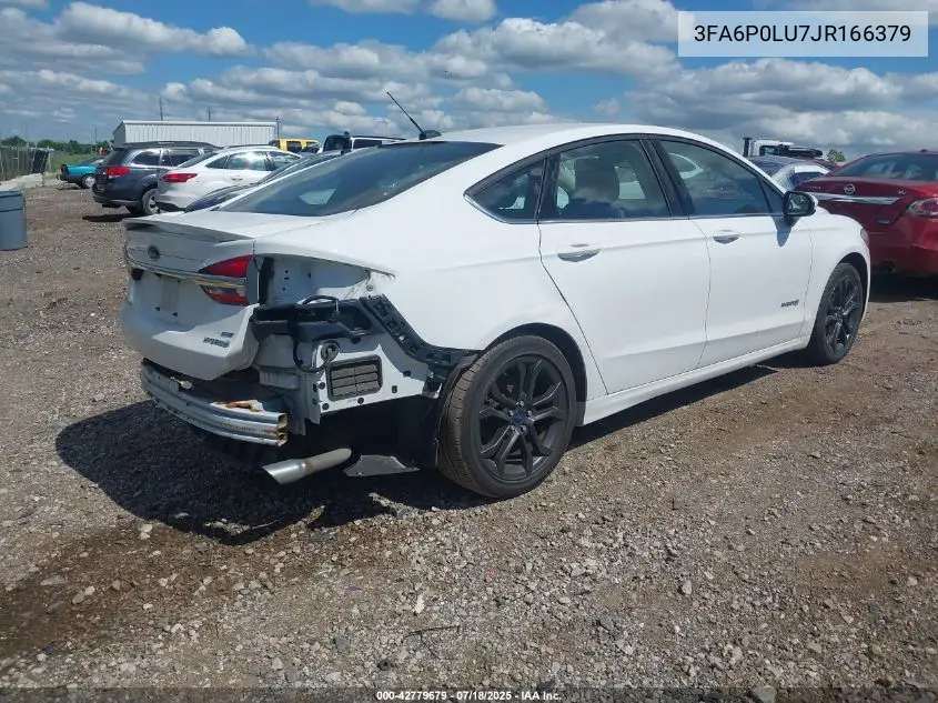 2018 Ford Fusion Hybrid Se VIN: 3FA6P0LU7JR166379 Lot: 42779679