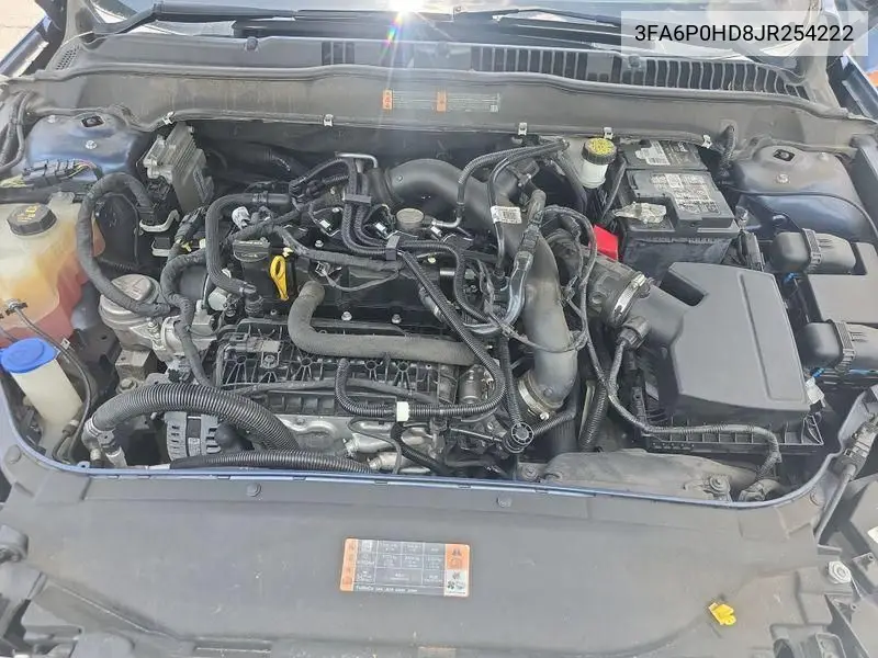 2018 Ford Fusion Se VIN: 3FA6P0HD8JR254222 Lot: 42787300