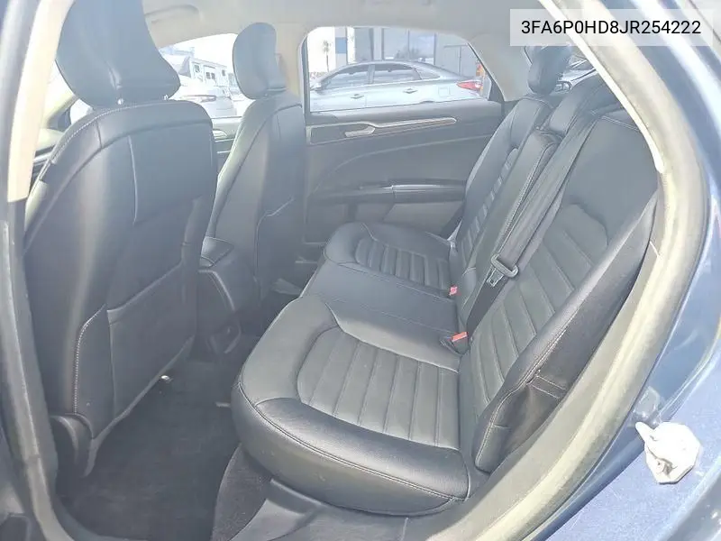 2018 Ford Fusion Se VIN: 3FA6P0HD8JR254222 Lot: 42787300