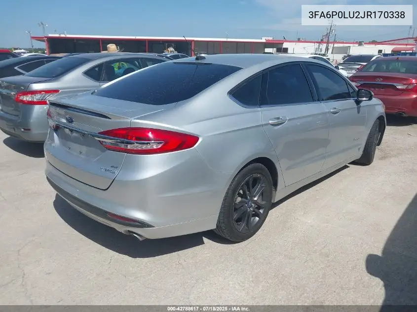 2018 Ford Fusion Hybrid Se VIN: 3FA6P0LU2JR170338 Lot: 42788617