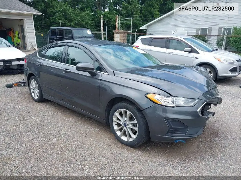 2020 Ford Fusion Hybrid Se VIN: 3FA6P0LU7LR232500 Lot: 42590897