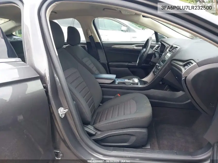 2020 Ford Fusion Hybrid Se VIN: 3FA6P0LU7LR232500 Lot: 42590897
