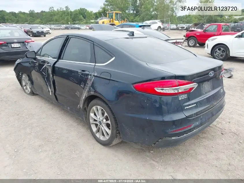 2020 Ford Fusion Hybrid Se VIN: 3FA6P0LU2LR123720 Lot: 42776929