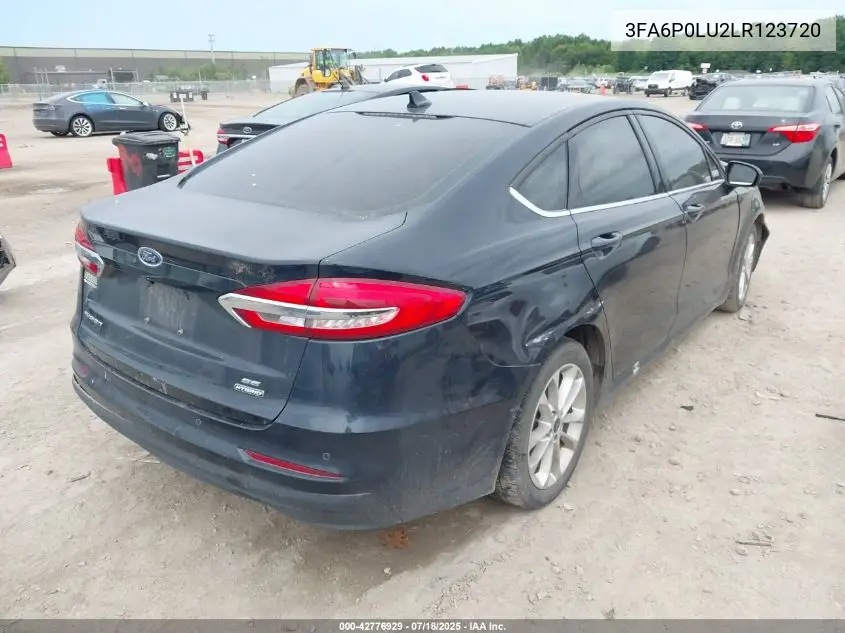 2020 Ford Fusion Hybrid Se VIN: 3FA6P0LU2LR123720 Lot: 42776929