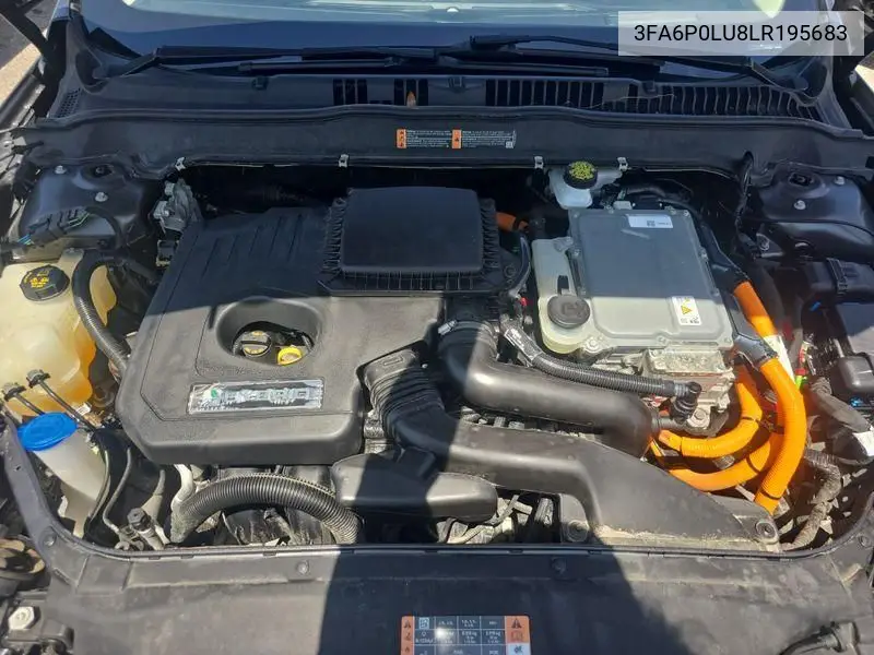 2020 Ford Fusion Se VIN: 3FA6P0LU8LR195683 Lot: 42786965