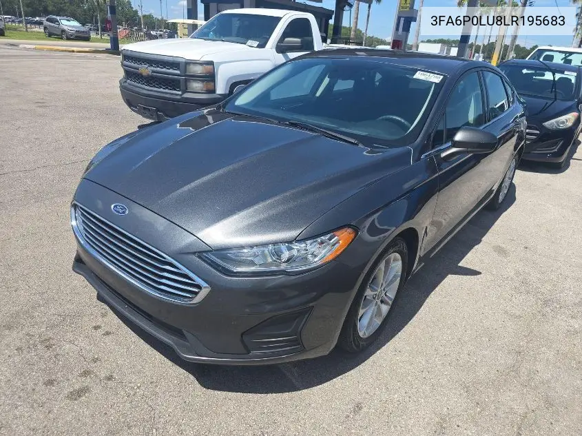 2020 Ford Fusion Se VIN: 3FA6P0LU8LR195683 Lot: 42786965