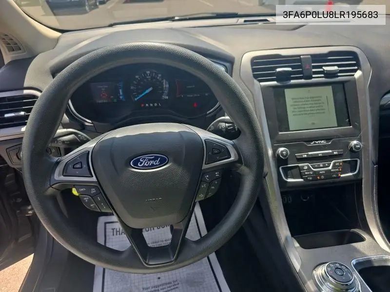 2020 Ford Fusion Se VIN: 3FA6P0LU8LR195683 Lot: 42786965