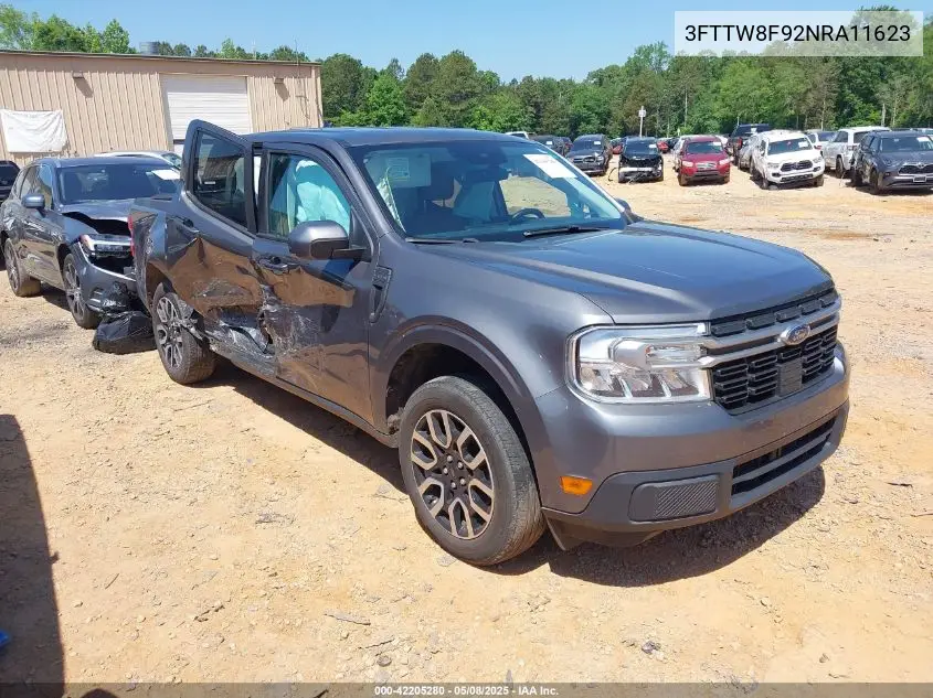 2022 Ford Maverick Lariat VIN: 3FTTW8F92NRA11623 Lot: 42205280